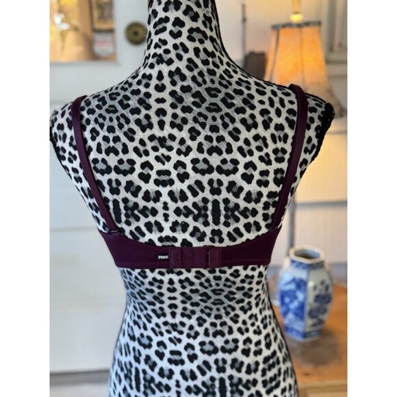 Victoria's Secret PINK Bra Women's 34D Red Burgundy Multiway Push Up Hook Eye - Picture 8 of 8